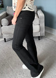 Black Melly & Co Bootleg Flared Jeans