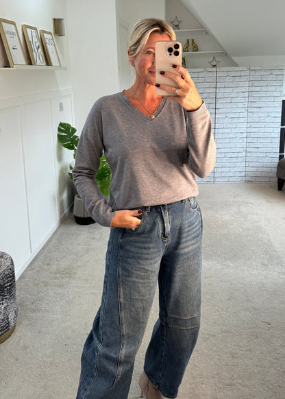 Soft Lace V Neck Jumper | 3 colours