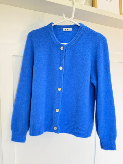 Bubblegum Pink Alpaca Mix Button Cardigan