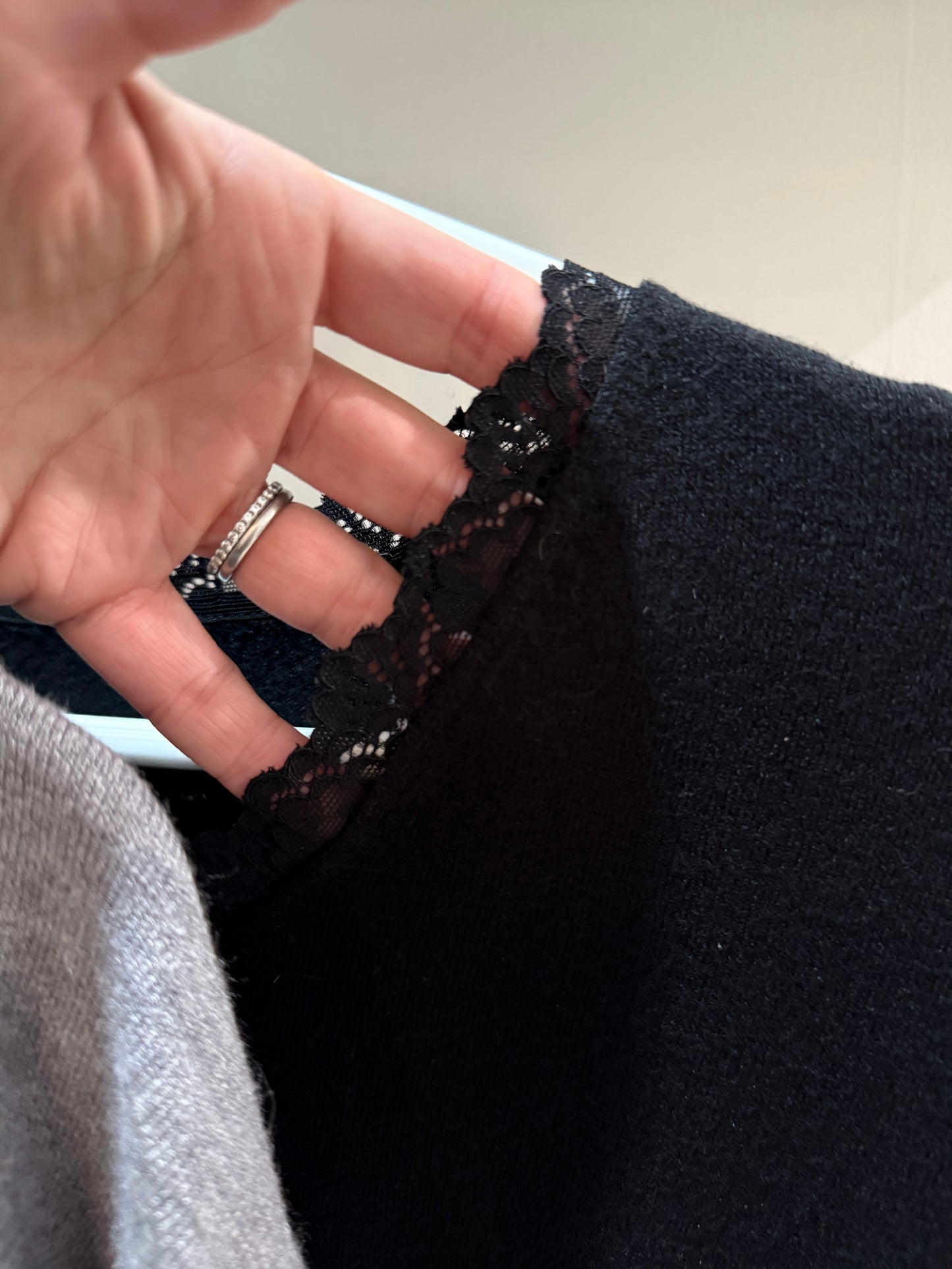 Soft Lace V Neck Jumper | 3 colours