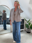 Mocha Qulited Two Pocket Jacket