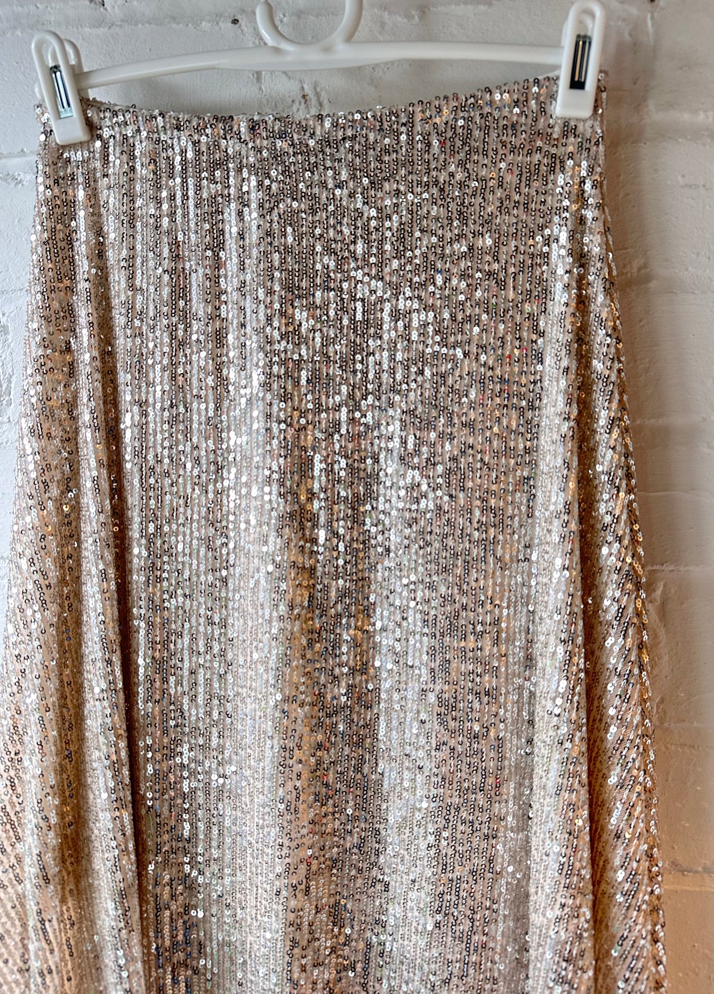 Black Sequin Maxi Skirt