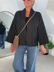 Mocha Qulited Two Pocket Jacket