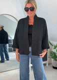 Mocha Qulited Two Pocket Jacket