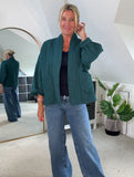Mocha Qulited Two Pocket Jacket