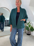 Mocha Qulited Two Pocket Jacket