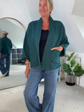 Mocha Qulited Two Pocket Jacket