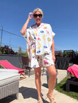 Zodiac Print Shorts Co Ord