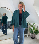 Mocha Qulited Two Pocket Jacket