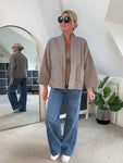 Mocha Qulited Two Pocket Jacket