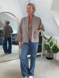 Mocha Qulited Two Pocket Jacket
