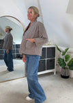 Mocha Qulited Two Pocket Jacket