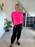 Neon Pink Fluffy S/S Jumper