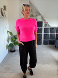 Neon Pink Fluffy S/S Jumper