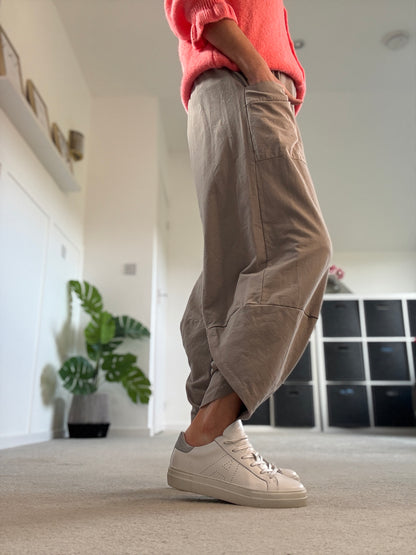 Navy Slim Barrel Cargo Joggers
