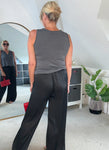 Champagne Satin Bubble Hem Top