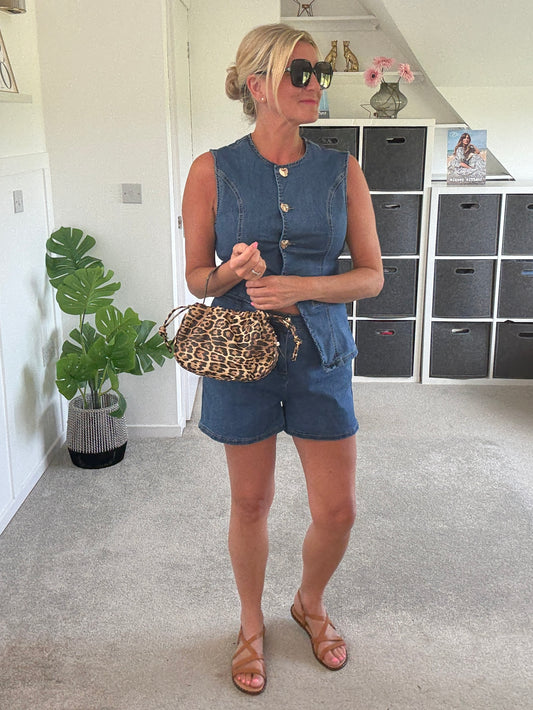 Denim Shorts Co Ord