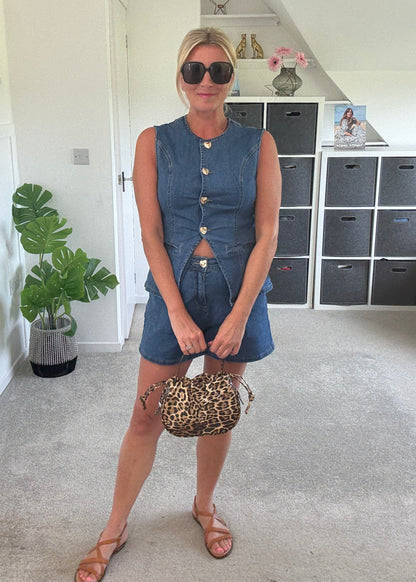 Denim Shorts Co Ord