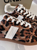 Amber Leopard Lace Up Trainers