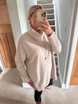 Red Roll Neck Long Jumper