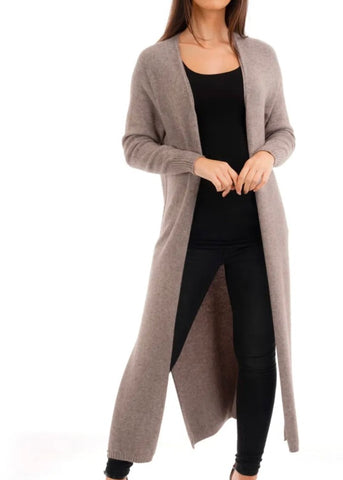 Oatmeal Soft Long Cardigan