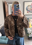 Leopard Quilted Bow Tie Jacket