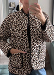 Leopard Quilted Pocket Jacket