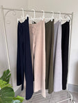 Grey Soft Knitted Trousers