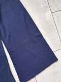 Navy Soft Knitted Trousers