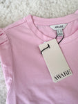Baby Pink Puff Sleeve T Shirt