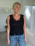Black Crochet Bella Top
