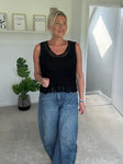 Black Crochet Bella Top