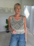 Black Crochet Bella Top