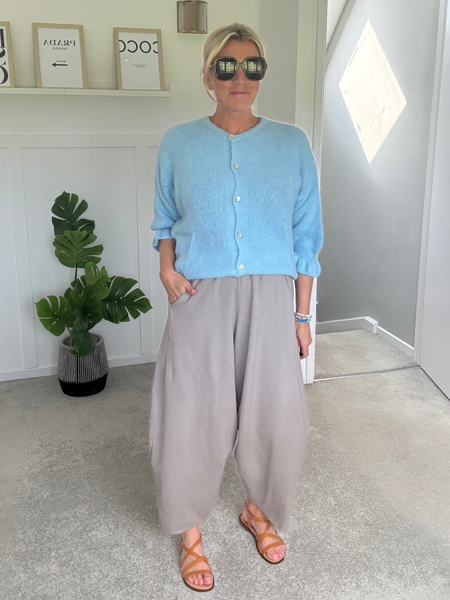 Sand Relaxed Fit Barrel Joggers