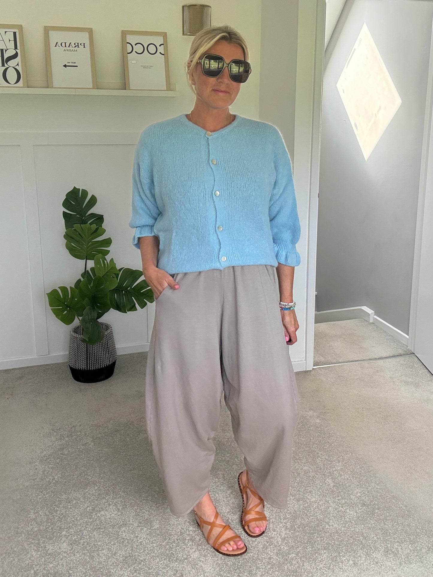 Sand Relaxed Fit Barrel Joggers