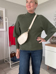 Khaki Bishop Sleeve Jumper