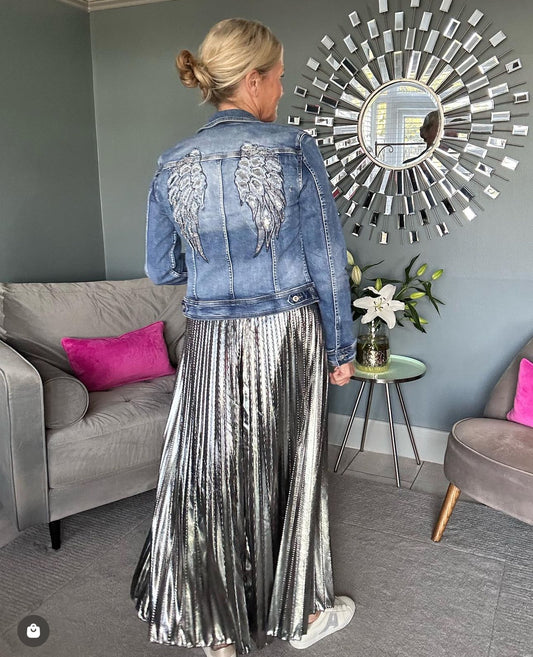 Melly & Co Angel Wing Denim Jacket