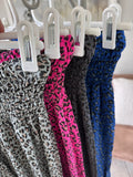 Hot Pink Leopard Print Floaty Trousers
