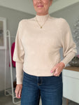 Oatmeal Bishop Sleeve Jumper