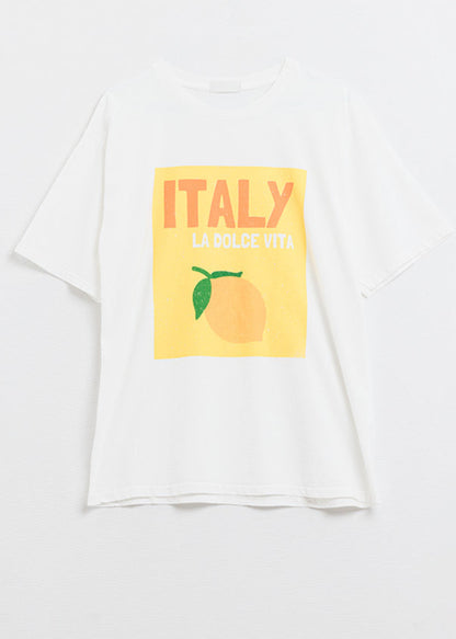 White ITALY La Dolce Vita 🍋 T Shirt