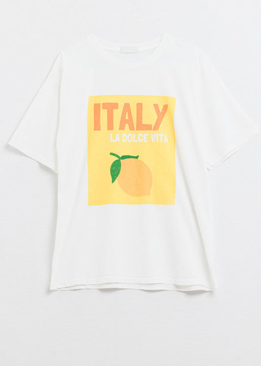 White ITALY La Dolce Vita 🍋 T Shirt