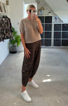 Mocha Fluffy S/S Jumper