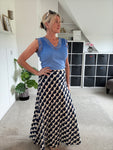 Navy Hearts Sade Skirt