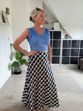 Navy Hearts Sade Skirt