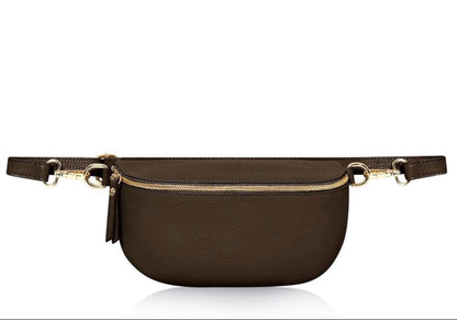Brown LARGE Leather Bum Bag