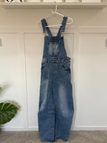 Blue Denim Barrel Leg Dungarees