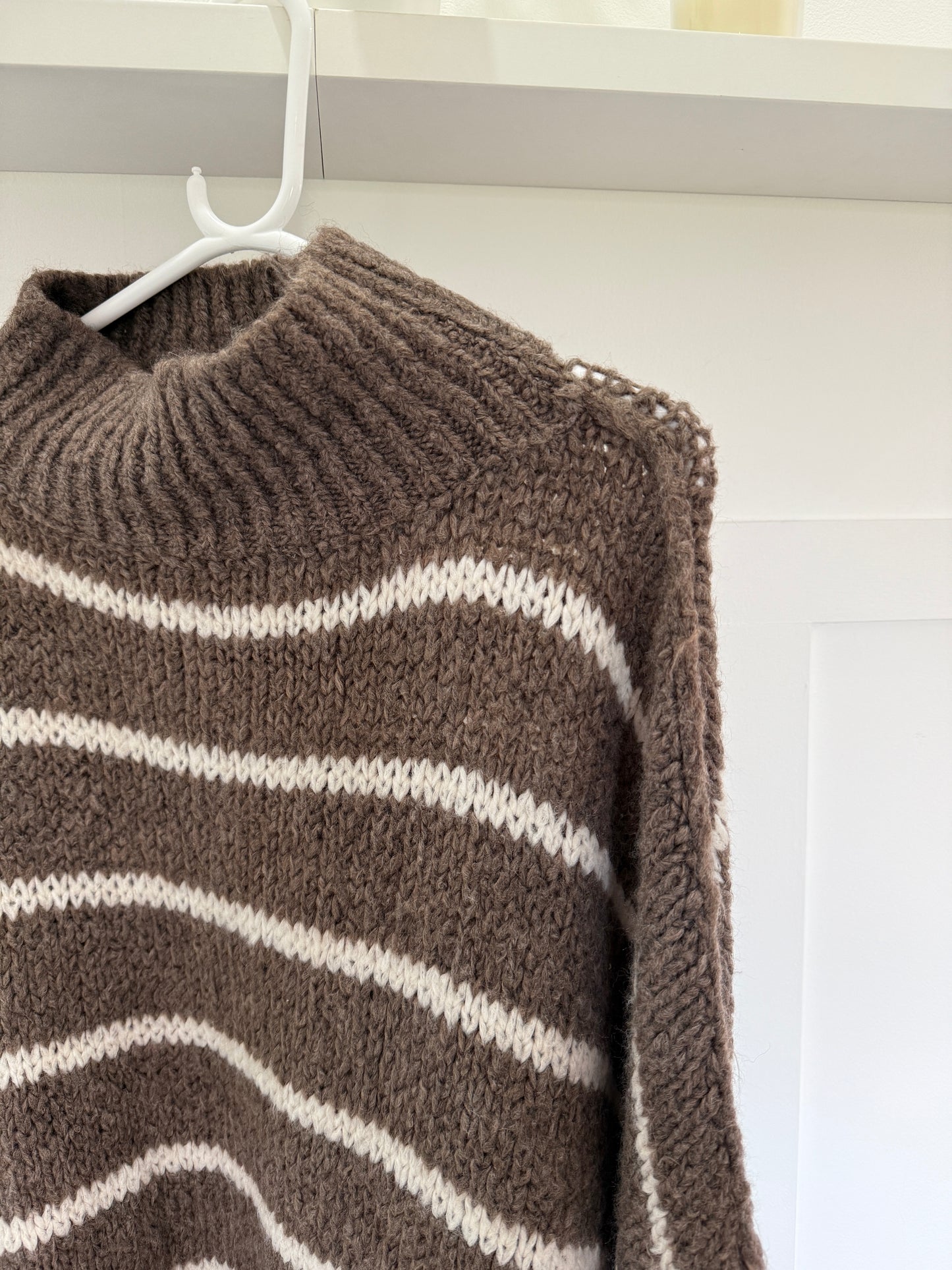 Mocha/Oatmeal Slouchy Jumper
