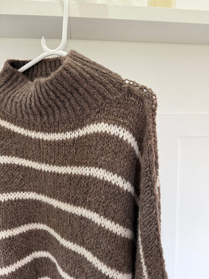 Mocha/Oatmeal Slouchy Jumper