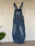 Blue Denim Barrel Leg Dungarees