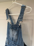 Blue Denim Barrel Leg Dungarees